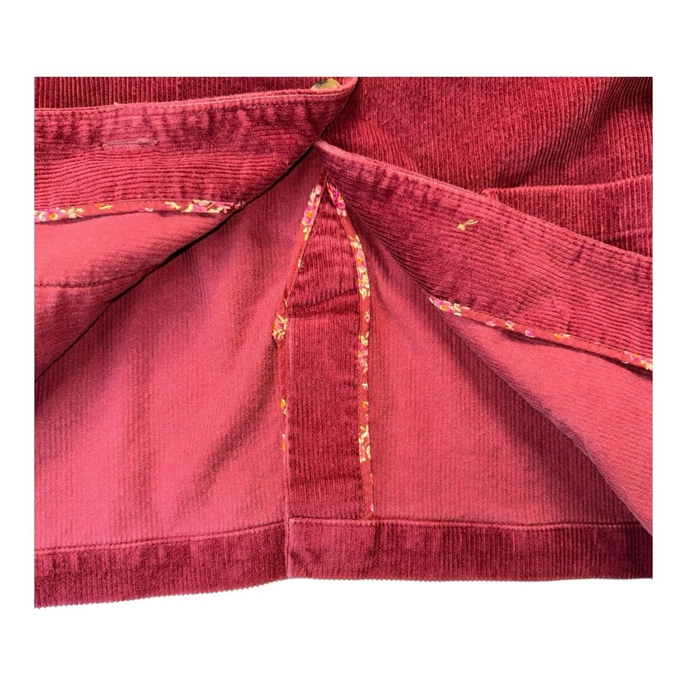 Isaac Mizrahi Live! Maroon Corduroy Jacket Blazer US Size Large - Picture 6 of 15